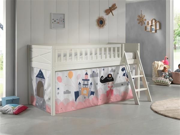 Grote foto scott halfhoogslaper 90x200 wit vipack kinderen en baby complete kinderkamers