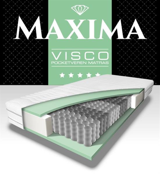 Grote foto maxima visco pocket matras diamant slaapcomfort huis en inrichting matrassen en bedbodems