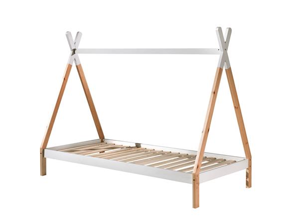 Grote foto tipi 1 persoons kinderbed hoog naturel wit vipack antiek en kunst stoelen en banken