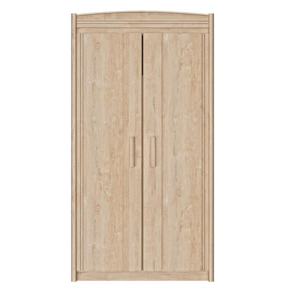 Grote foto montana hoogslaper 90x200 blond eikenkleur gami kinderen en baby complete kinderkamers