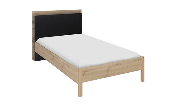 Grote foto arthus 1 persoonsbed met extra achterwand natuur gami antiek en kunst stoelen en banken