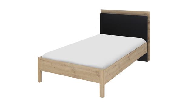 Grote foto arthus 1 persoonsbed met extra achterwand natuur gami antiek en kunst stoelen en banken