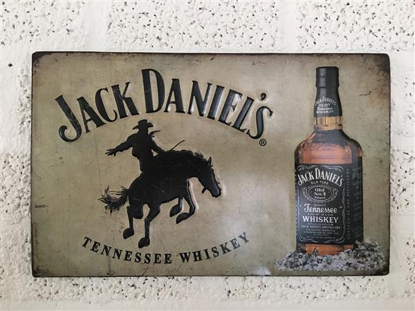 Grote foto metalen bord met geschilderde jack daniel items huis en inrichting woningdecoratie