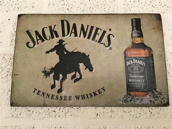 Grote foto metalen bord met geschilderde jack daniel items huis en inrichting woningdecoratie