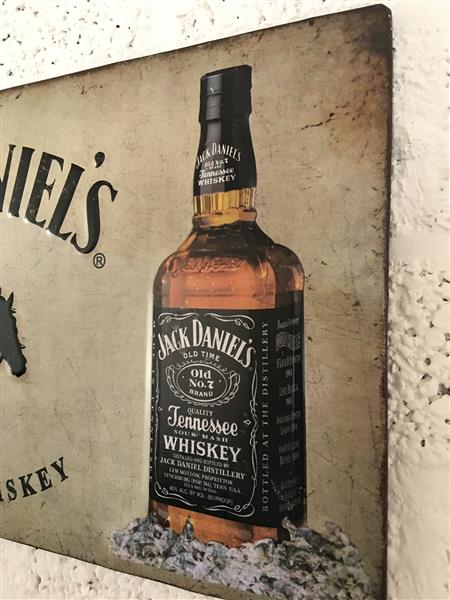 Grote foto metalen bord met geschilderde jack daniel items huis en inrichting woningdecoratie