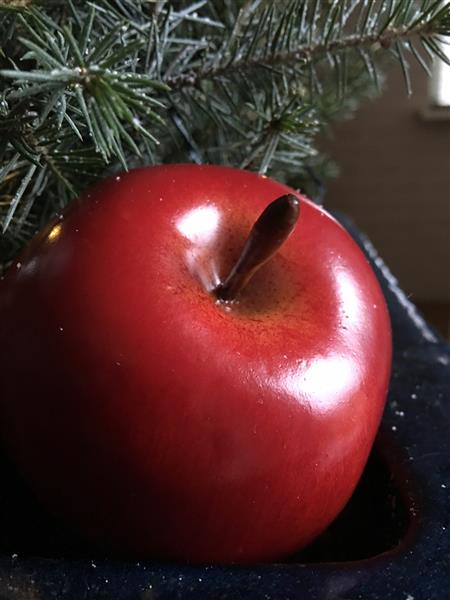 Grote foto prachtig echt lijkende appel zie de foto tuin en terras tuindecoratie