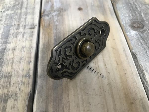 Grote foto deurbel antiek messing drukbel doe het zelf en verbouw materialen en producten