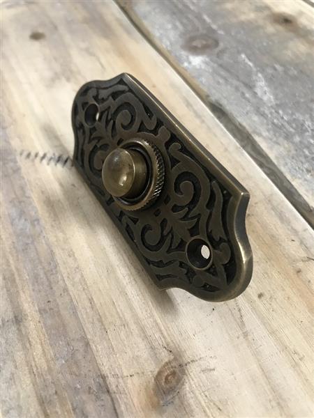 Grote foto deurbel antiek messing drukbel doe het zelf en verbouw materialen en producten