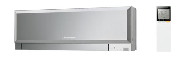 Grote foto mitsubishi msz ef25vgkw binnendeel airconditioner witgoed en apparatuur ventilatoren en airco