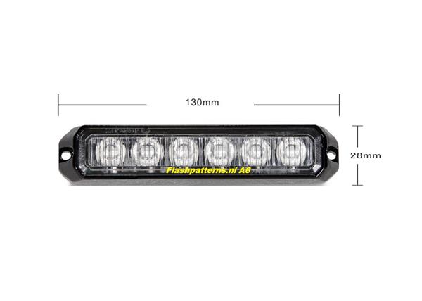 Grote foto eco a6 led grill light ecer10 led kleur wit 18 watt 12 24v auto onderdelen overige auto onderdelen