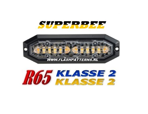Grote foto superbee led flitser klasse 1 en 2 met 12 x 3 watt power leds r65 12 24v auto onderdelen overige auto onderdelen