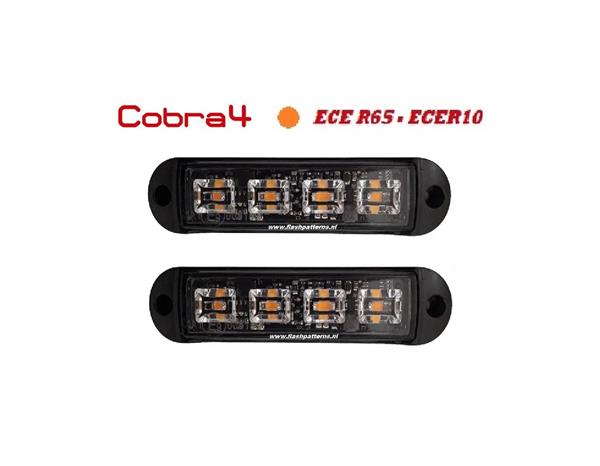 Grote foto c4 cobra led grill light ecer65 hoog intensiteit led flitser 2 stuks voordeel set. auto onderdelen overige auto onderdelen