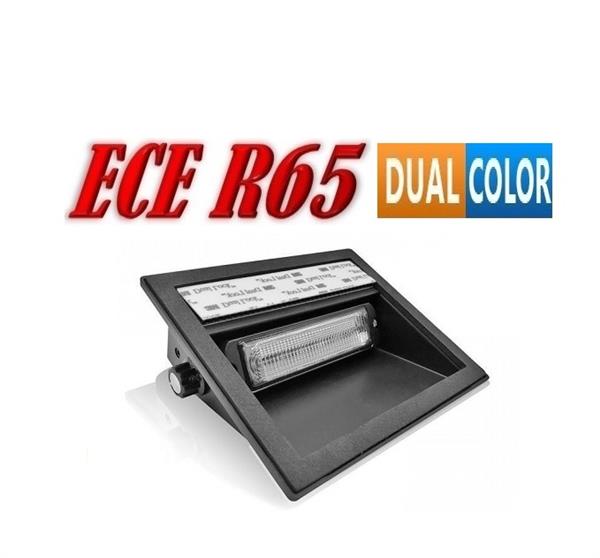 Grote foto pro r12 led dash flitser dual colour ecer65 12 24v 12 x 5 watt auto onderdelen overige auto onderdelen