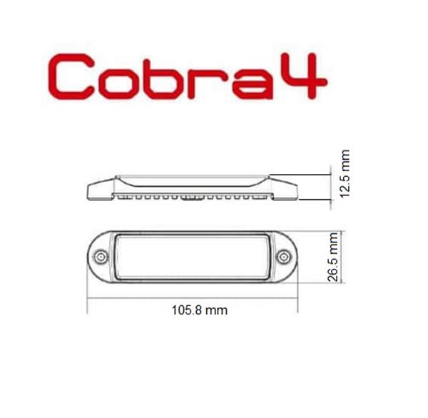 Grote foto c4 cobra led grill light 4 stuks ecer65 hoog intensiteit leds super aanbieding 4 stuks auto onderdelen overige auto onderdelen