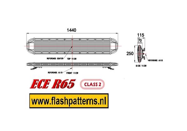 Grote foto matrix insight licht balk 1440mm ecer65 super fel klasse 2 met dag en nacht stand auto onderdelen overige auto onderdelen