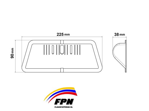 Grote foto stealth schroefloze montage kap voor led flitsers auto onderdelen overige auto onderdelen