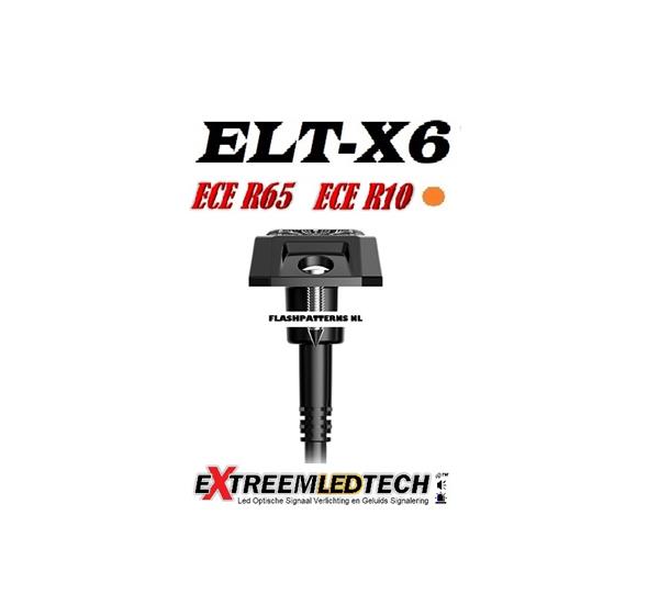 Grote foto elt x6 led flitser 6 3 watt ecer65 k2 ip67 12 24v set 2 stuks aanbieding auto onderdelen overige auto onderdelen