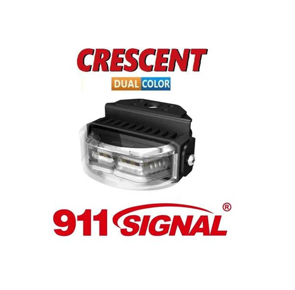 Grote foto 911signal crescent led flitser 180 graden dual colour amber blauw ecer65 emc 12 24v 5 jaar garantie auto onderdelen overige auto onderdelen