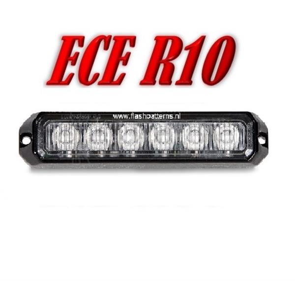 Grote foto eco a6 led grill light ecer10 led kleur blauw 18 watt 12 24v op op auto onderdelen overige auto onderdelen