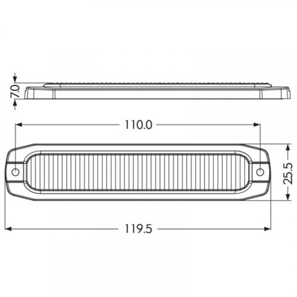 Grote foto 911signal fin6 super dun led flitser ecer65 klasse 1 en 2 12 24v 5 jaar garantie auto onderdelen overige auto onderdelen