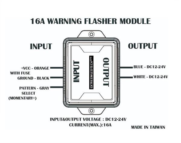 Grote foto led flits module 16a led flits module 16a hoog kwaliteit heavy duty warning flash module 190 wat auto onderdelen overige auto onderdelen