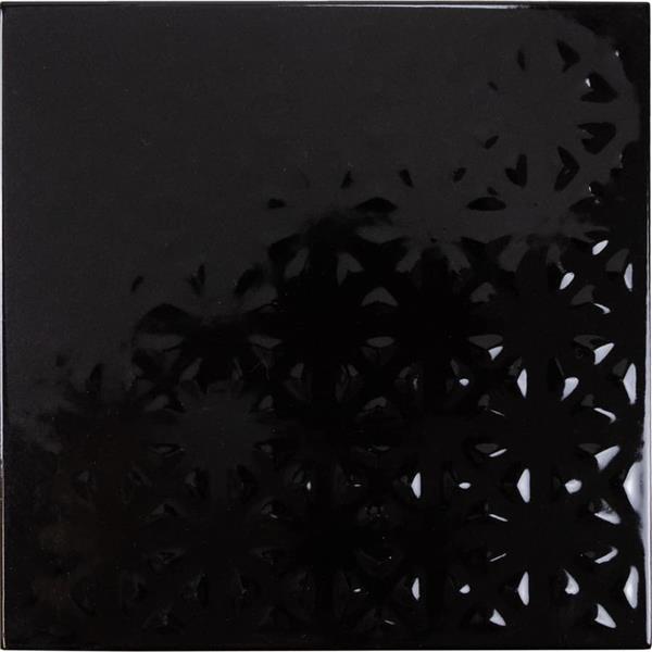 Grote foto ceratile fantasa zwart 15x15cm doe het zelf en verbouw tegels