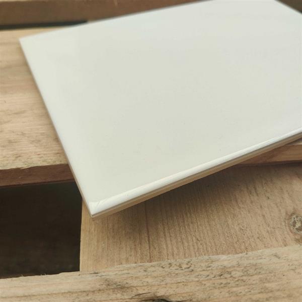 Grote foto option white glossy facet 15x20cm doe het zelf en verbouw tegels