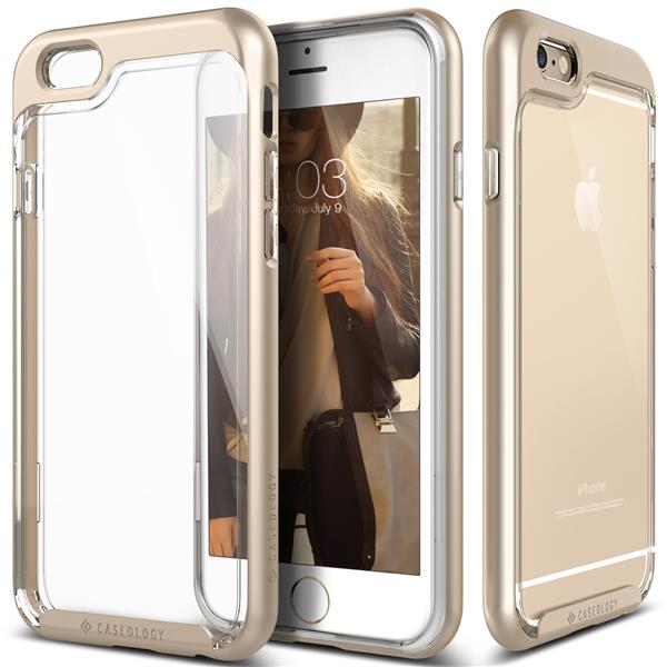 Grote foto caseology skyfall series iphone 6s 6 plus gold 1 gratis iphone 6s 6 plus screenprotector telecommunicatie mobieltjes