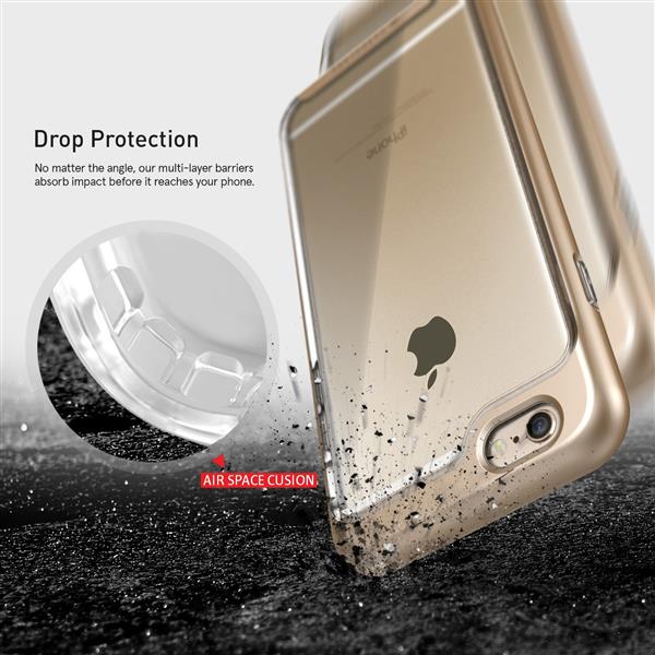 Grote foto caseology skyfall series iphone 6s 6 plus gold 1 gratis iphone 6s 6 plus screenprotector telecommunicatie mobieltjes