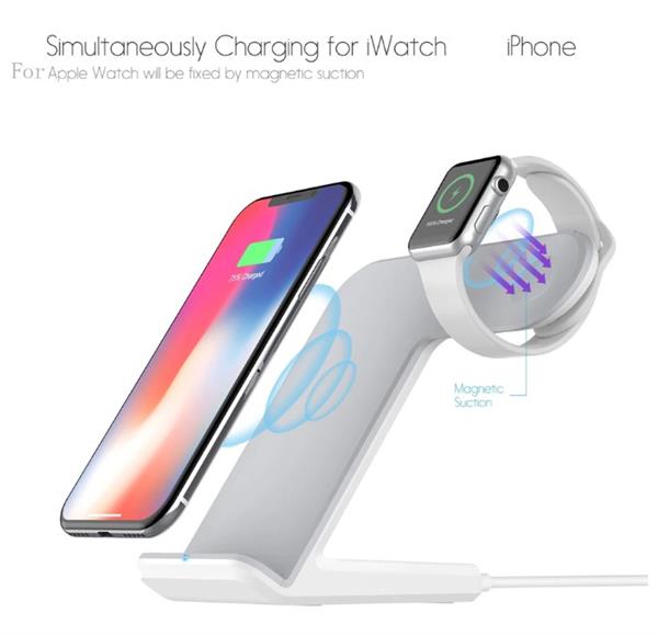 Grote foto drphone legend20 2 in 1 pro wireless charge dock draadloze oplader geschikt voor apple watch telecommunicatie opladers en autoladers