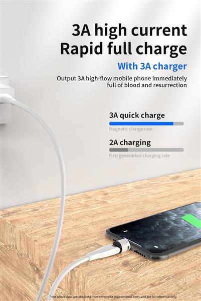 Grote foto drphone omnia 540 3 in 1 micro usb lightning usb c magnetische oplaadkabel oplader 9v ka telecommunicatie opladers en autoladers