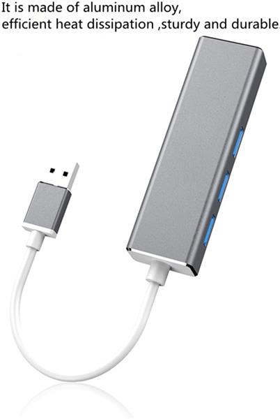 Grote foto drphone ea2 usb 3.0 hub met rj45 gigabit ethernet lan adapter 10 100 1000m gigabit met 3 poorten computers en software overige computers en software