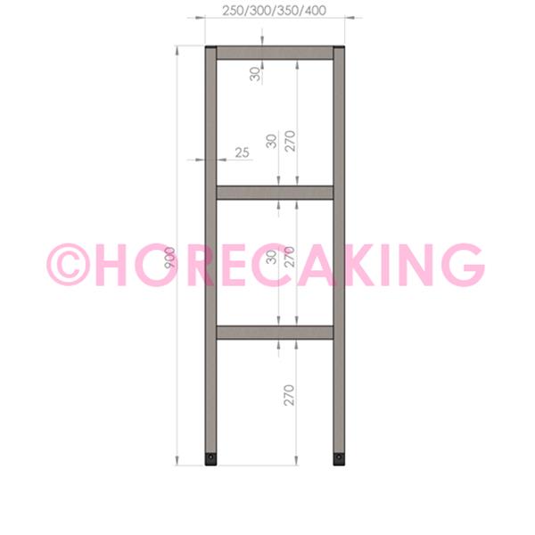 Grote foto rvs etag re 3 hoog 1900x400x900 mm diversen overige diversen