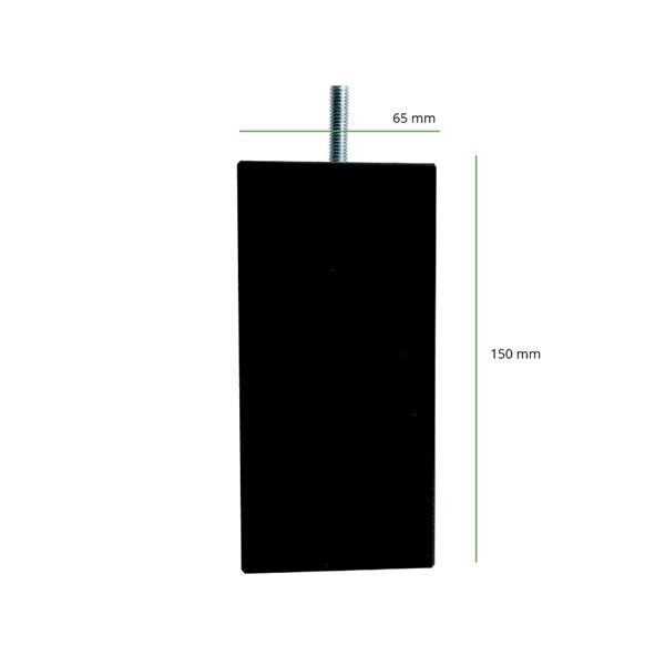 Grote foto losse houten boxspring poten set zwart 15 cm 6x huis en inrichting bedden