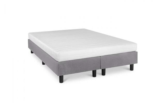 Grote foto boxspring studio luxe pocketvering hr matras grijs 90x220 huis en inrichting bedden