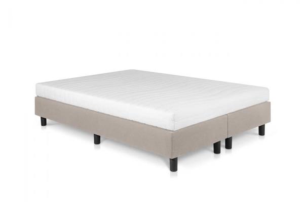 Grote foto boxspring studio luxe pocketvering hr matras beige cr me 200x200 huis en inrichting bedden