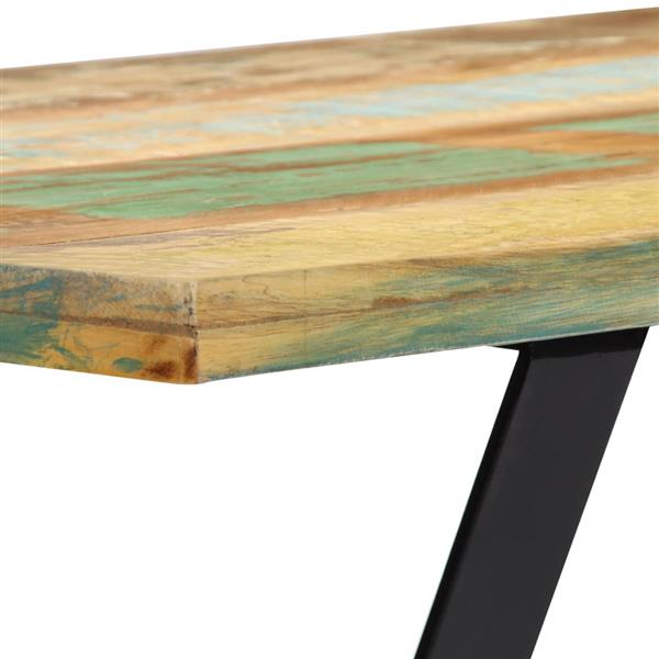 Grote foto vidaxl bankje 110 cm massief gerecycled hout huis en inrichting stoelen