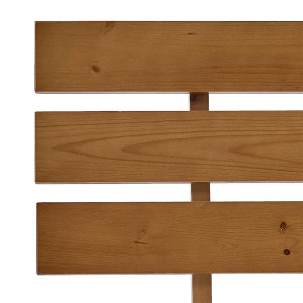 Grote foto vidaxl bedframe massief grenenhout honingbruin 140x200 cm antiek en kunst stoelen en banken