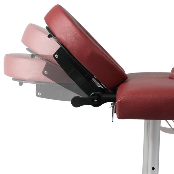Grote foto vidaxl massagetafel inklapbaar met aluminium frame vier delen rood beauty en gezondheid massage