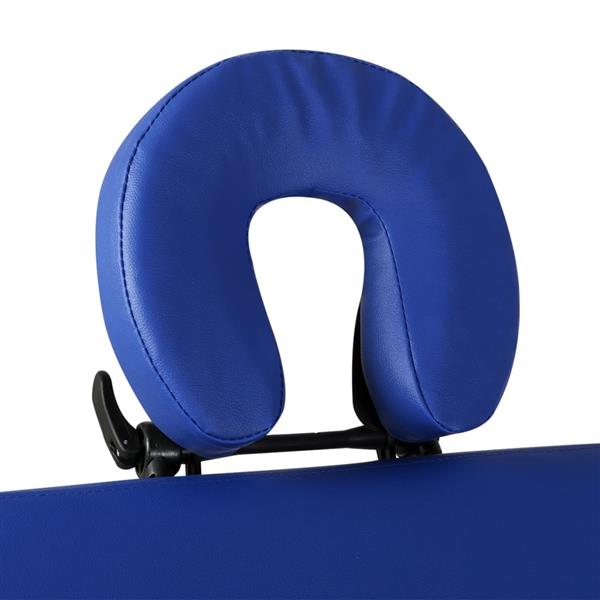 Grote foto vidaxl inklapbare massagetafel 3 zones met aluminium frame blauw beauty en gezondheid massage