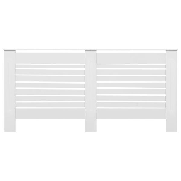 Grote foto vidaxl radiatorombouw 172x19x81 5 cm mdf wit doe het zelf en verbouw sanitair
