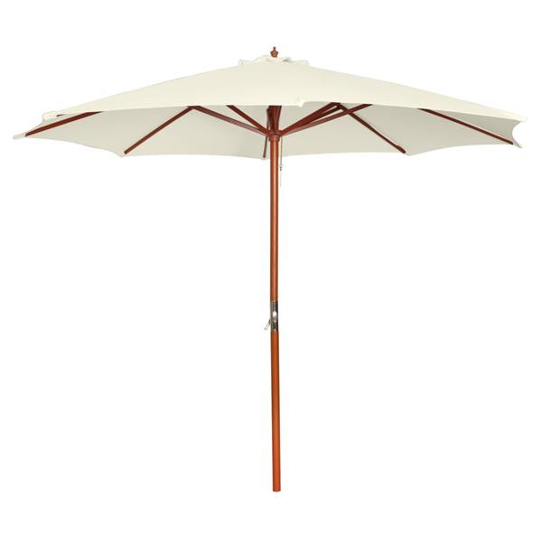 Grote foto vidaxl parasol 300x258 cm zandwit tuin en terras overige tuin en terras