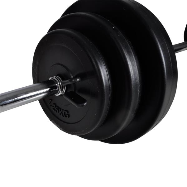 Grote foto vidaxl barbell en dumbbellset 30 5 kg sport en fitness fitness