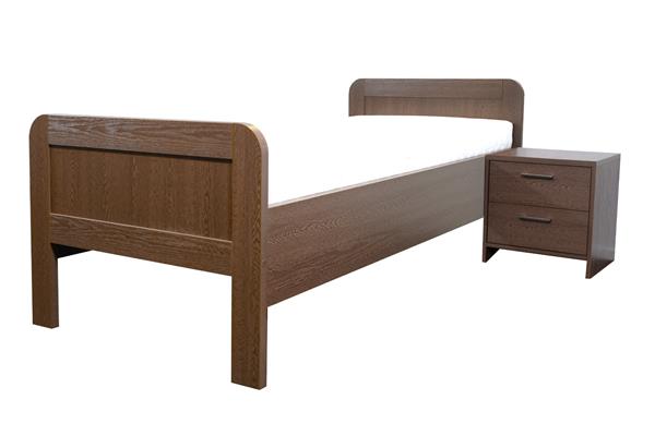 Grote foto john seniorenbed 90x200 walnoot bk beds antiek en kunst stoelen en banken