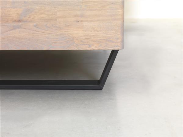 Grote foto rubin 2 persoonsbed eiken met metaal bk beds antiek en kunst stoelen en banken