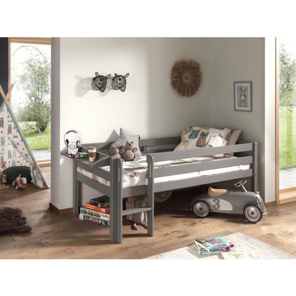 Grote foto pino halfhoogslaper laag 90x200 grijs vipack kinderen en baby complete kinderkamers