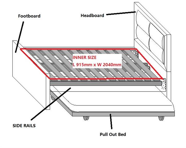 Grote foto rodan bed met uitschuifbed zwart poldimar antiek en kunst stoelen en banken