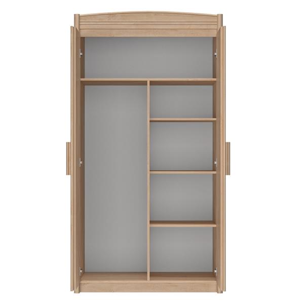 Grote foto montana hoogslaper 90x200 blond eikenkleur gami kinderen en baby complete kinderkamers