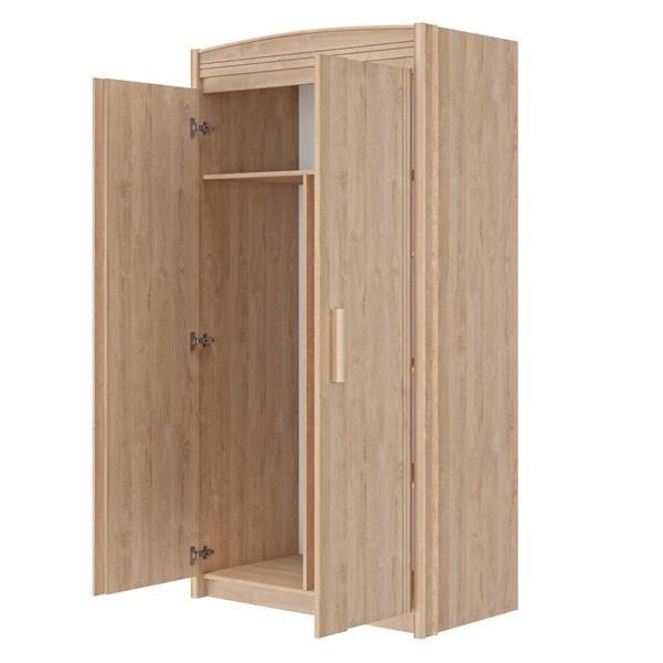 Grote foto montana hoogslaper 90x200 blond eikenkleur gami kinderen en baby complete kinderkamers