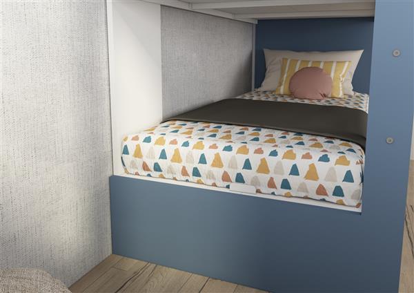 Grote foto jules stapelbed met slaaplade 90x200 blauw trasman huis en inrichting bedden